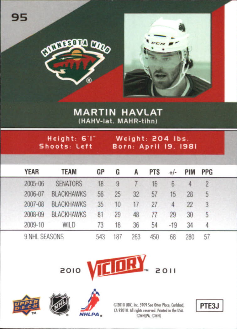 A2317- 2010-11 Upper Deck Victory Hk 1-350 +Rookies -You Pick- 15+ FREE US SHIP - Picture 189 of 461