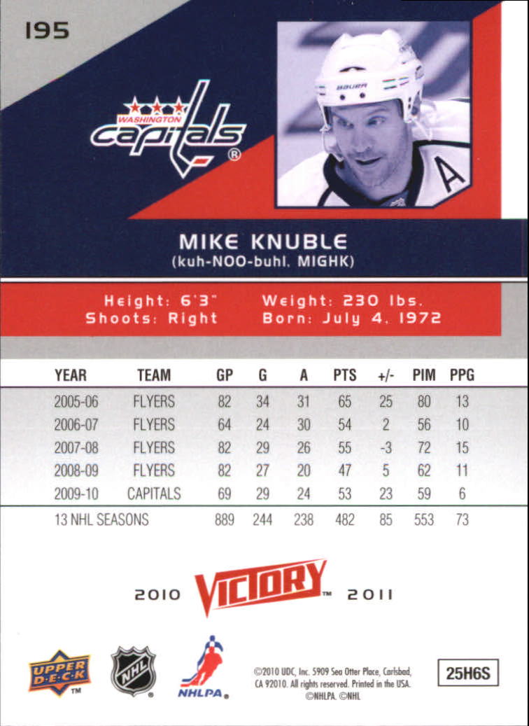 A2317- 2010-11 Upper Deck Victory Hk 1-350 +Rookies -You Pick- 15+ FREE US SHIP - Picture 385 of 461