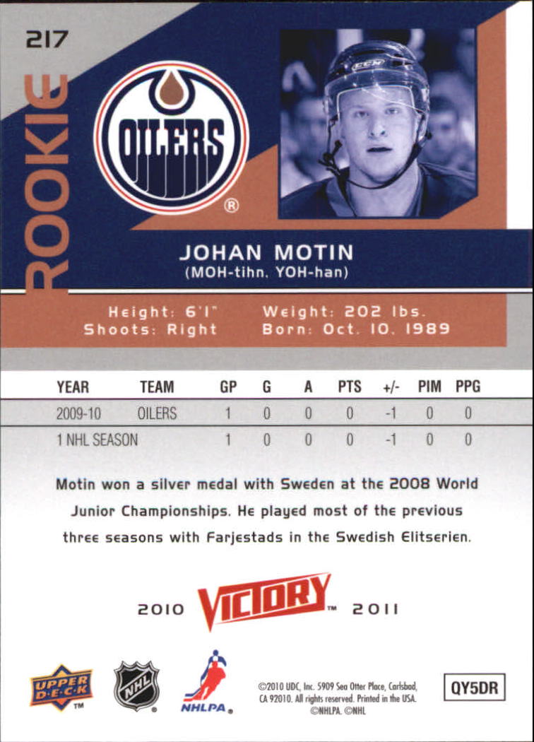 A2317- 2010-11 Upper Deck Victory Hk 1-350 +Rookies -You Pick- 15+ FREE US SHIP - Picture 413 of 461