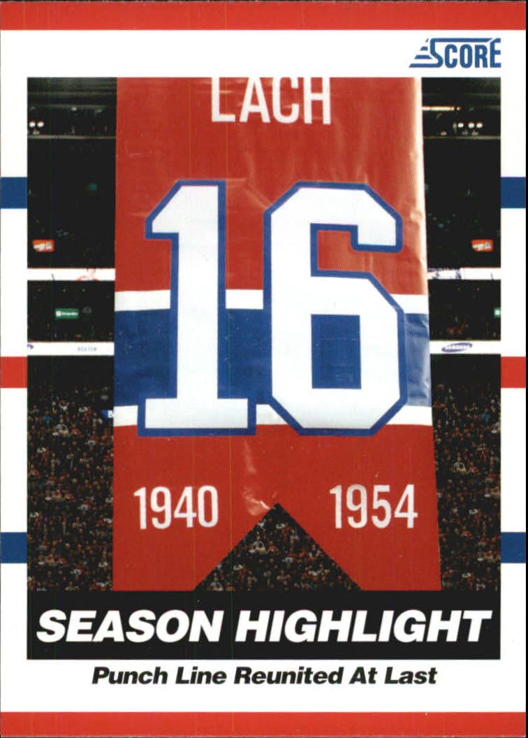 2010-11 Score Glossy #2 Elmer Lach banner HL