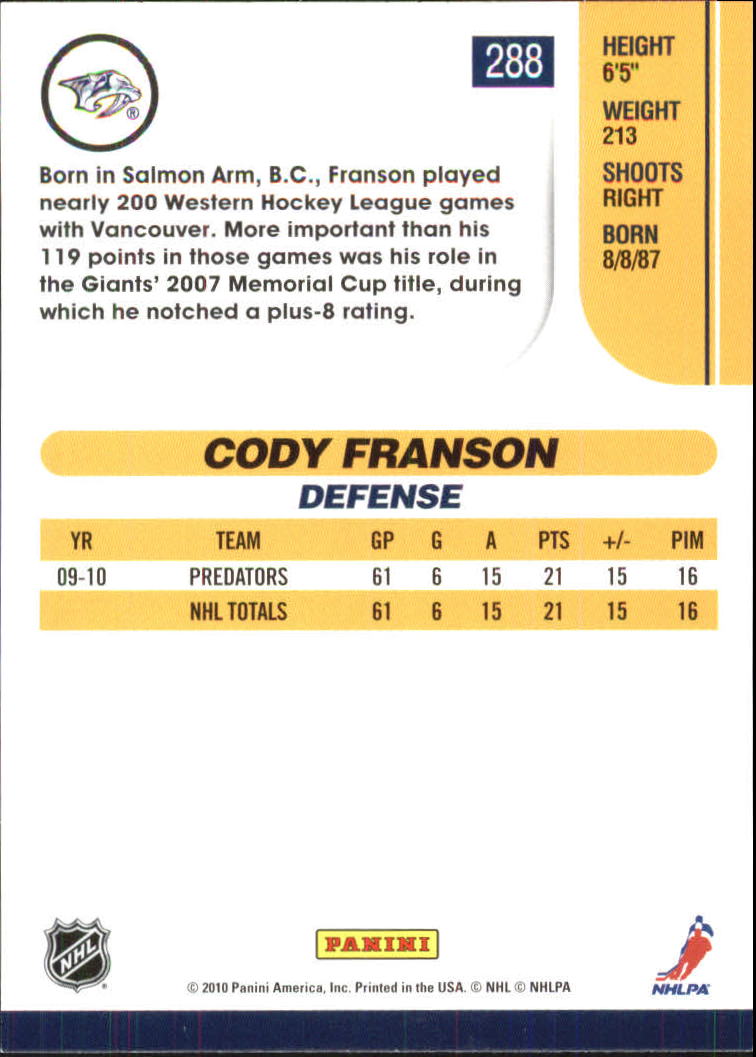 A6008- 2010-11 Score Glossy Hockey Cards 251-500 -You Pick- 15+ FREE US SHIP - Picture 61 of 369