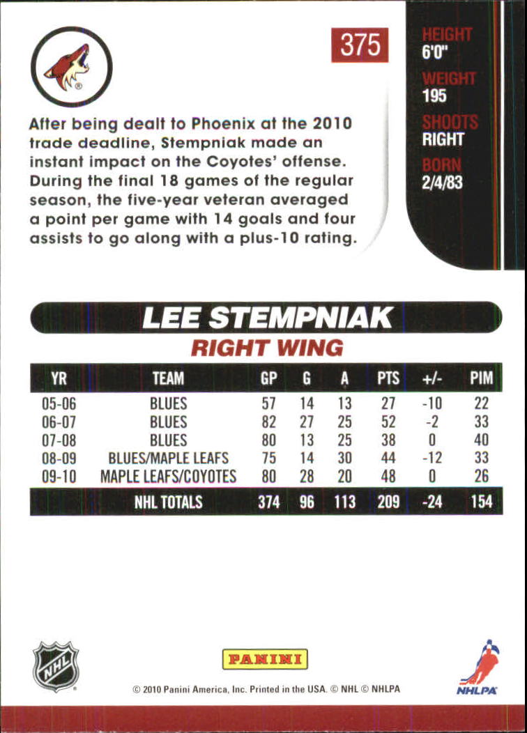 A6008- 2010-11 Score Glossy Hockey Cards 251-500 -You Pick- 15+ FREE US SHIP - Picture 219 of 369