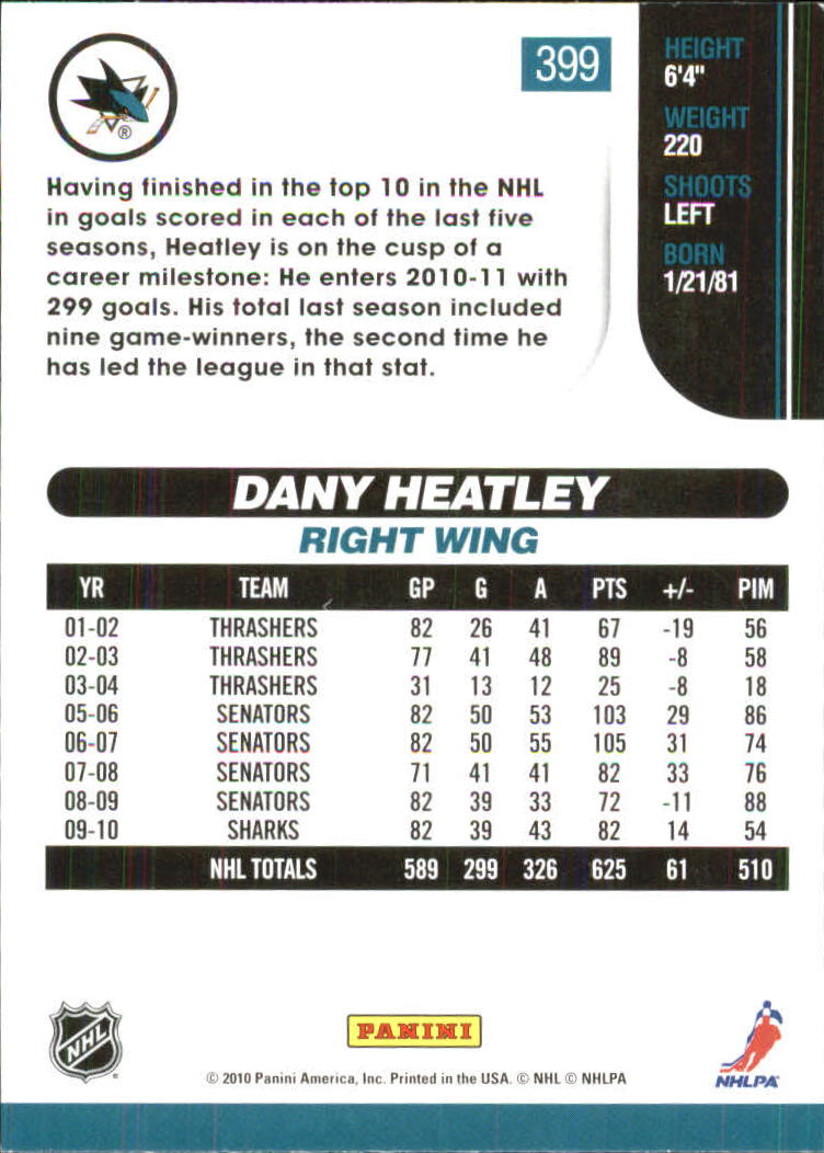 A6008- 2010-11 Score Glossy Hockey Cards 251-500 -You Pick- 15+ FREE US SHIP - Picture 265 of 369