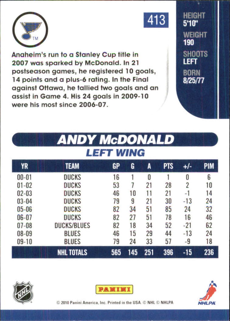 A6008- 2010-11 Score Glossy Hockey Cards 251-500 -You Pick- 15+ FREE US SHIP - Picture 293 of 369