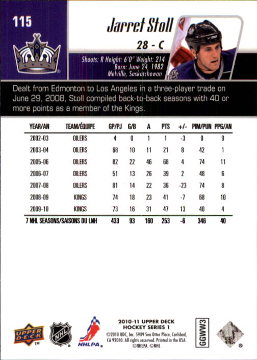 B2495- 2010-11 Upper Deck Hk Cards 1-250 +Rookies -You Pick- 155+ FREE US SHIP - Picture 199 of 369