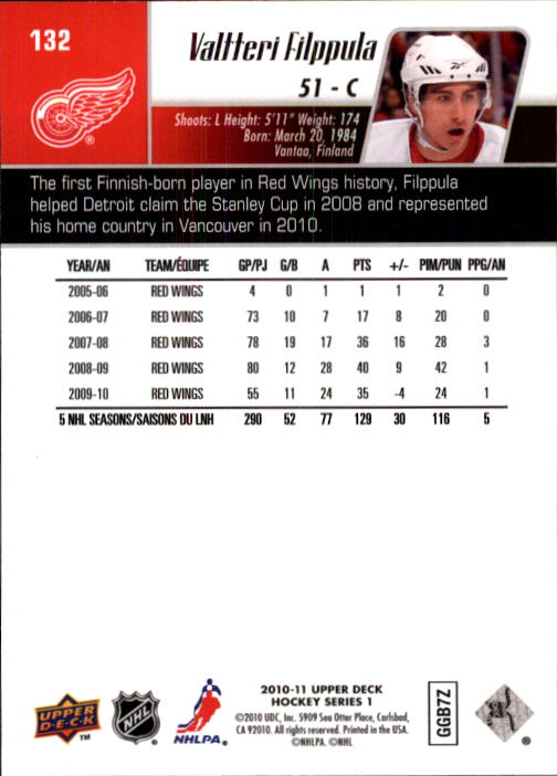 B2495- 2010-11 Upper Deck Hk Cards 1-250 +Rookies -You Pick- 155+ FREE US SHIP - Picture 231 of 369