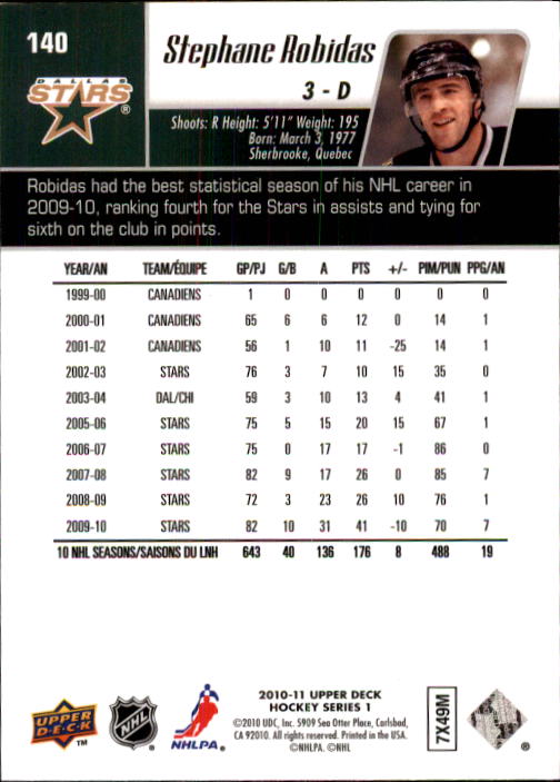 B2495- 2010-11 Upper Deck Hk Cards 1-250 +Rookies -You Pick- 155+ FREE US SHIP - Picture 245 of 369