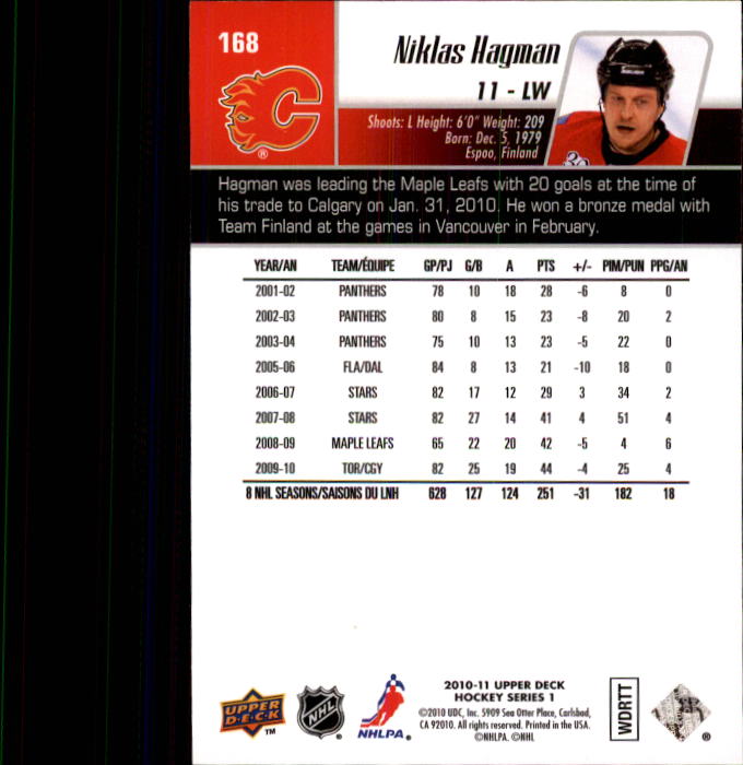 B2495- 2010-11 Upper Deck Hk Cards 1-250 +Rookies -You Pick- 155+ FREE US SHIP - Picture 295 of 369