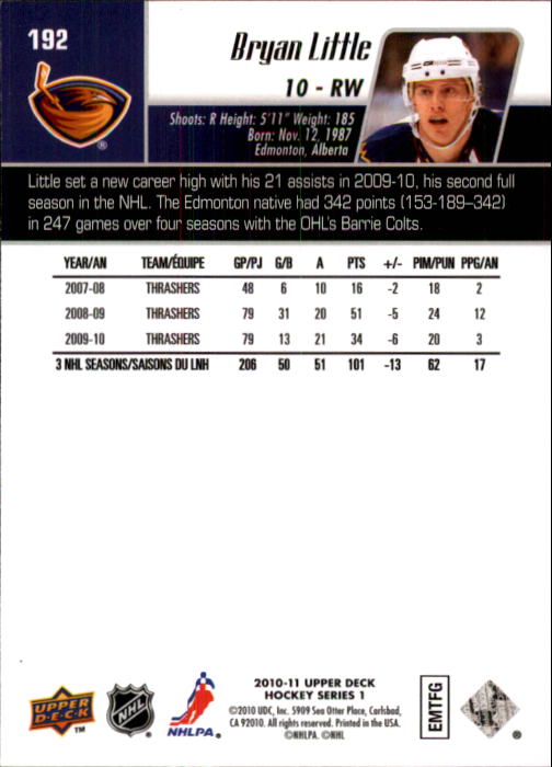 B2495- 2010-11 Upper Deck Hk Cards 1-250 +Rookies -You Pick- 155+ FREE US SHIP - Picture 331 of 369