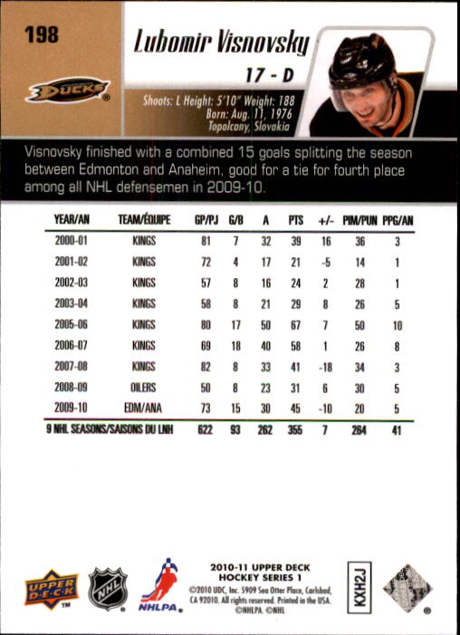 B2495- 2010-11 Upper Deck Hk Cards 1-250 +Rookies -You Pick- 155+ FREE US SHIP - Picture 343 of 369