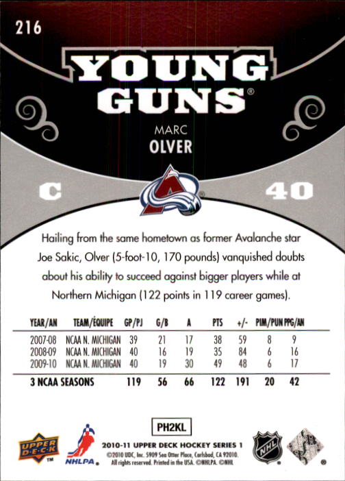 B2495- 2010-11 Upper Deck Hk Cards 1-250 +Rookies -You Pick- 155+ FREE US SHIP - Picture 353 of 369