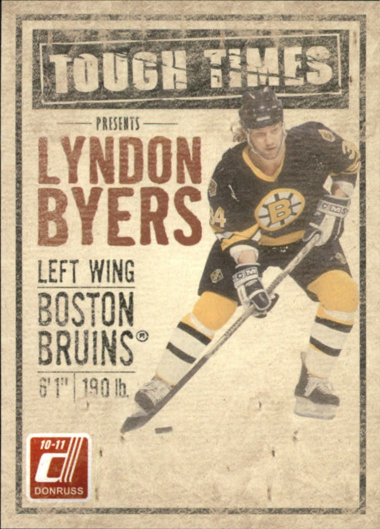 2010-11 Donruss Tough Times #1 Lyndon Byers