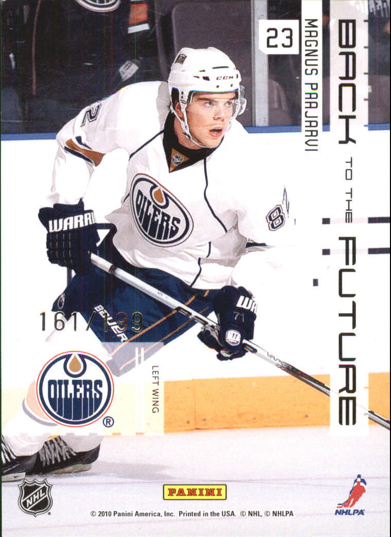 2010-11 Limited Back To The Future #23 Yvan Cournoyer/Magnus Paajarvi back image