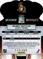2010-11 Crown Royale #136 Bobby Butler AU RC back image