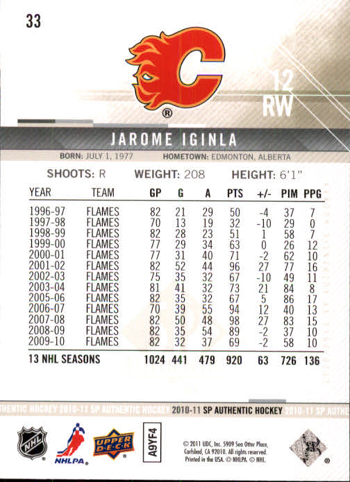 B1588- 2010-11 SP Authentic Hk Cards 1-150 +Inserts -You Pick- 15+ FREE US SHIP - Picture 65 of 355