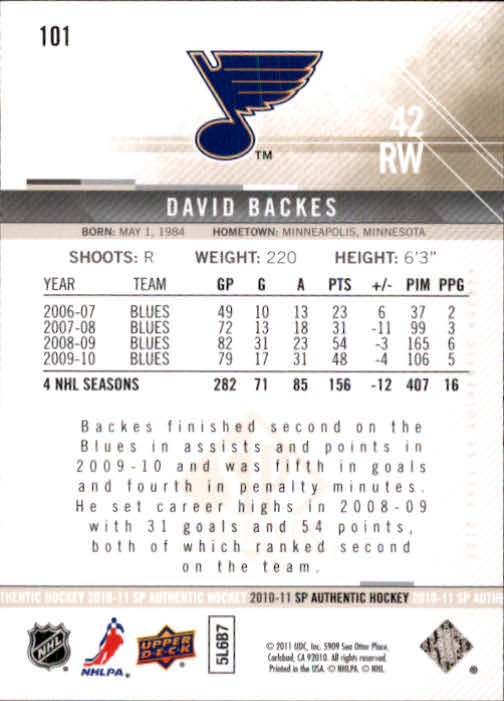B1588- 2010-11 SP Authentic Hk Cards 1-150 +Inserts -You Pick- 15+ FREE US SHIP - Picture 191 of 355