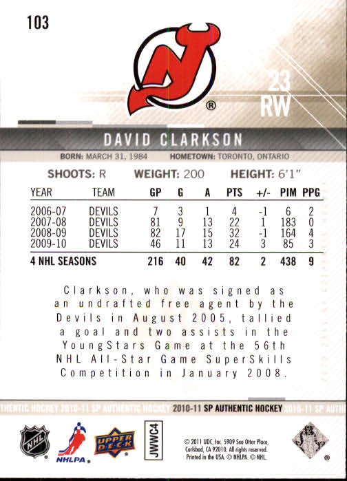 B1588- 2010-11 SP Authentic Hk Cards 1-150 +Inserts -You Pick- 15+ FREE US SHIP - Picture 195 of 355