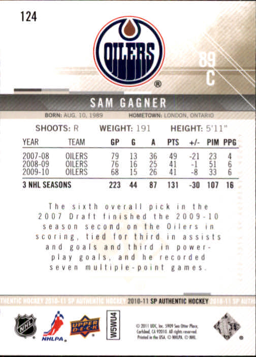 B1588- 2010-11 SP Authentic Hk Cards 1-150 +Inserts -You Pick- 15+ FREE US SHIP - Picture 237 of 355