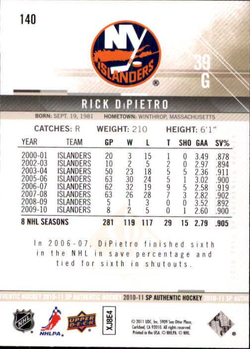 B1588- 2010-11 SP Authentic Hk Cards 1-150 +Inserts -You Pick- 15+ FREE US SHIP - Picture 265 of 355