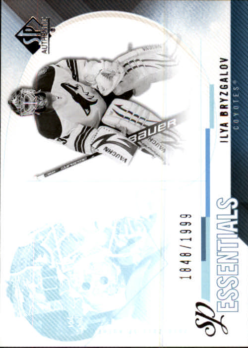 2010-11 SP Authentic #201 Ilya Bryzgalov ESS