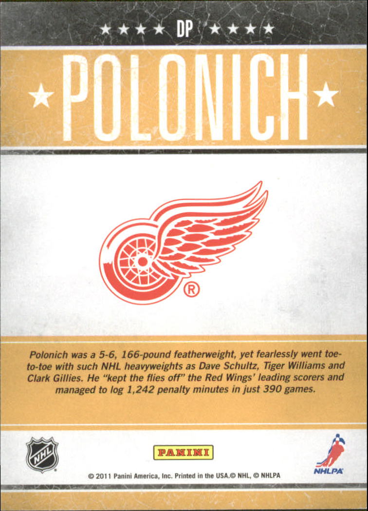 2010-11 Pinnacle Tough Times #DP Dennis Polonich back image