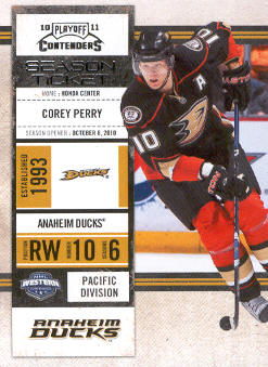 2010-11 Playoff Contenders #1 Corey Perry