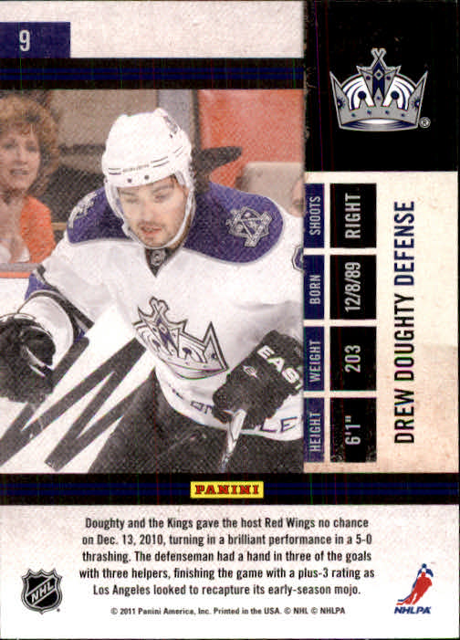 2010-11 Playoff Contenders #9 Drew Doughty back image