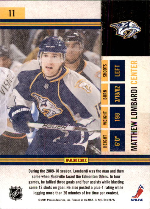 2010-11 Playoff Contenders Hockey Card Pick (Base) - Bild 19 von 287