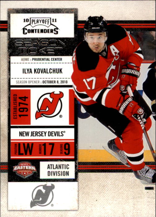 2010-11 Playoff Contenders #31 Ilya Kovalchuk