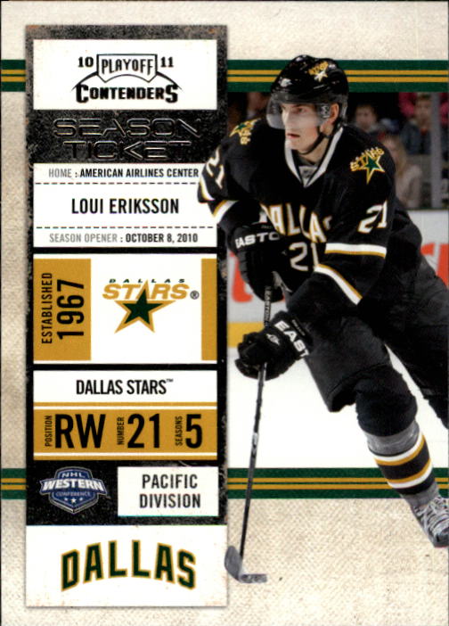 2010-11 Playoff Contenders #46 Loui Eriksson