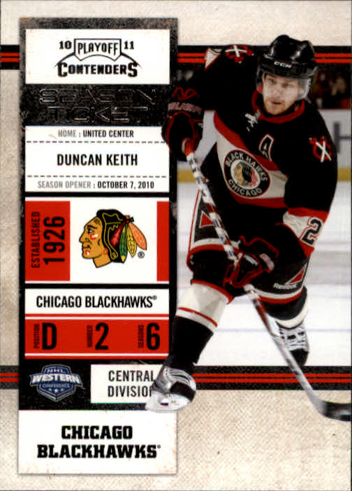 2010-11 Playoff Contenders #64 Duncan Keith