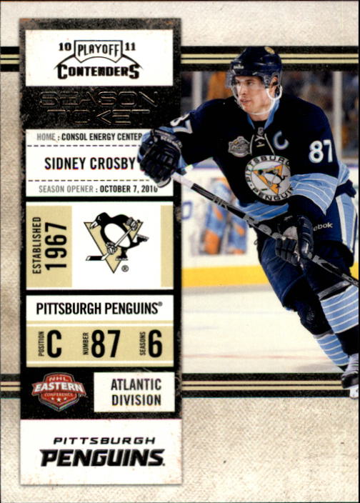 2010-11 Playoff Contenders #75 Sidney Crosby