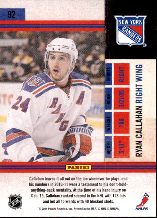2010-11 Playoff Contenders Hockey Card Pick (Base) - Bild 181 von 287