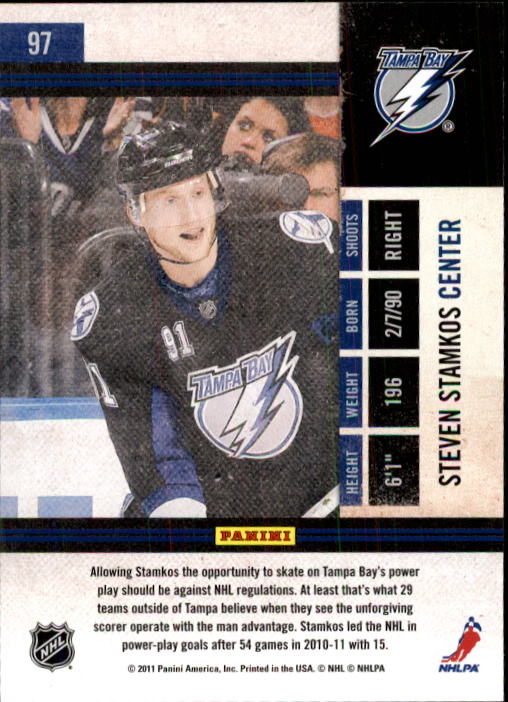 2010-11 Playoff Contenders #97 Steven Stamkos back image