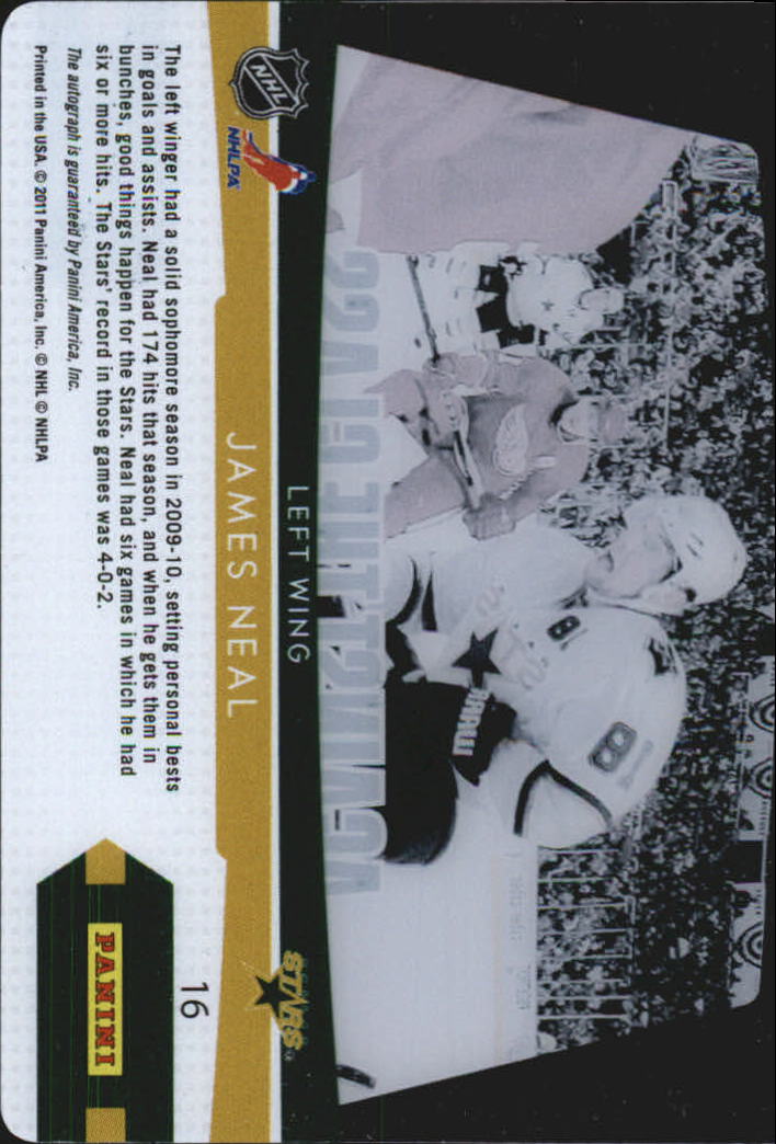 2010-11 Playoff Contenders Against The Glass #16 James Neal back image