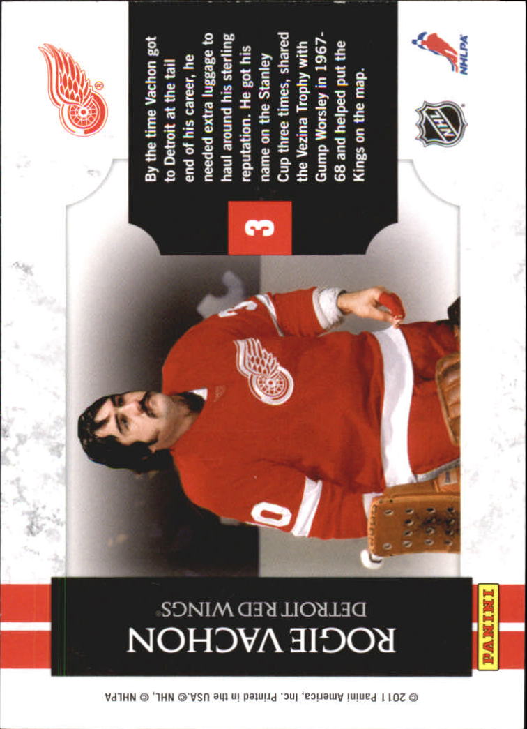 2010-11 Playoff Contenders Legendary Contenders #3 Rogie Vachon back image