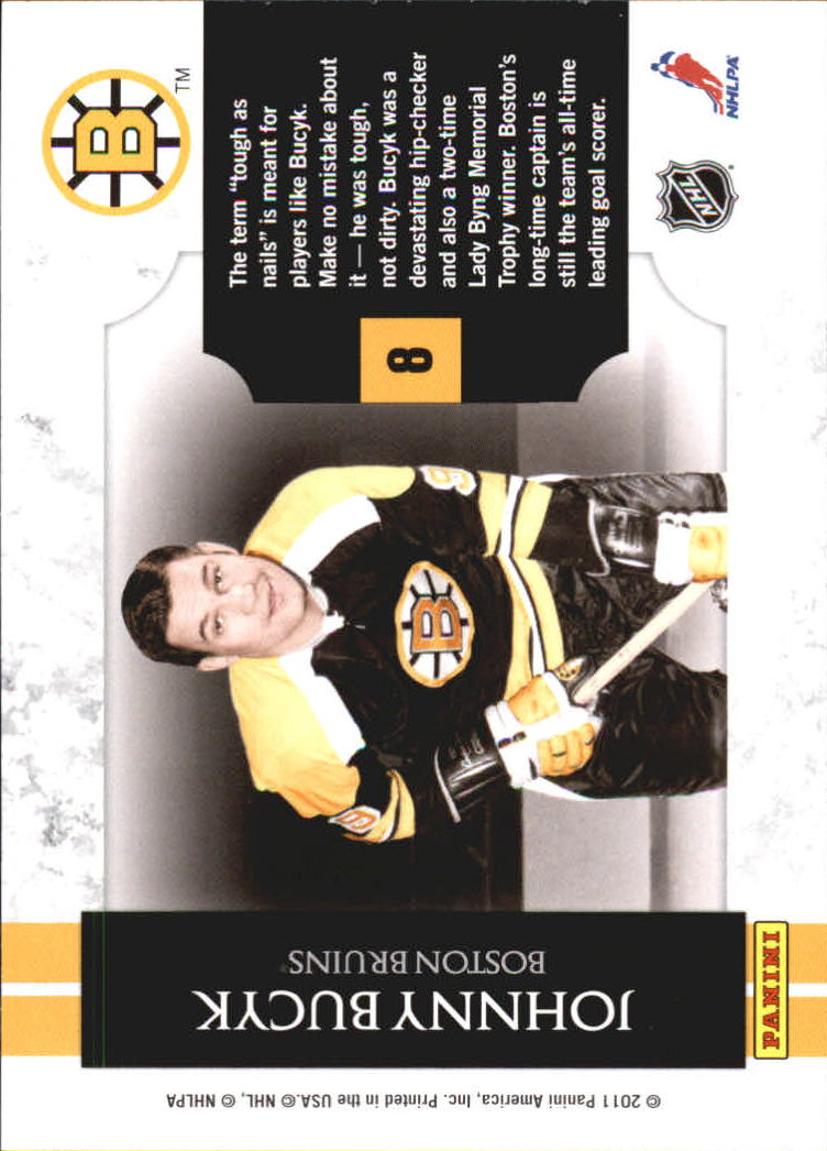 2010-11 Playoff Contenders Legendary Contenders #8 Johnny Bucyk back image