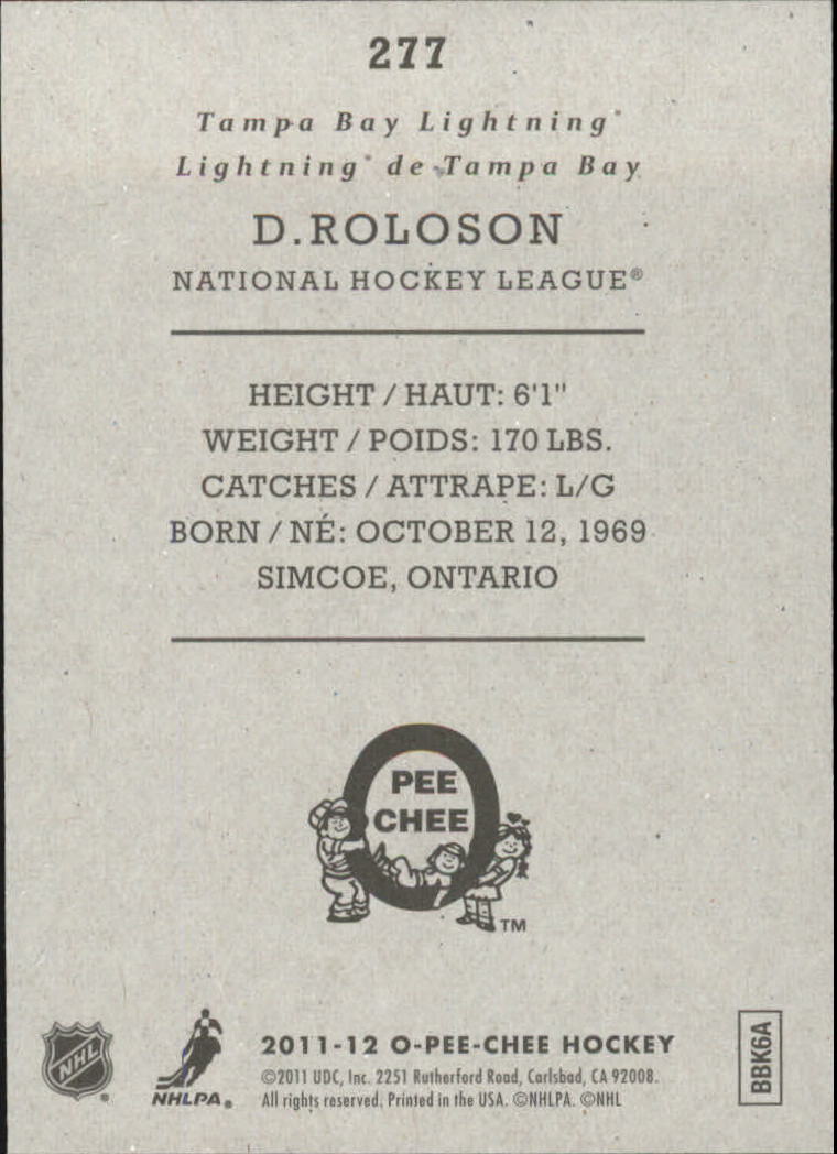 2011-12 O-Pee-Chee Retro Hockey Singles #1-300 - Tú eliges - Imagen 277 de 306