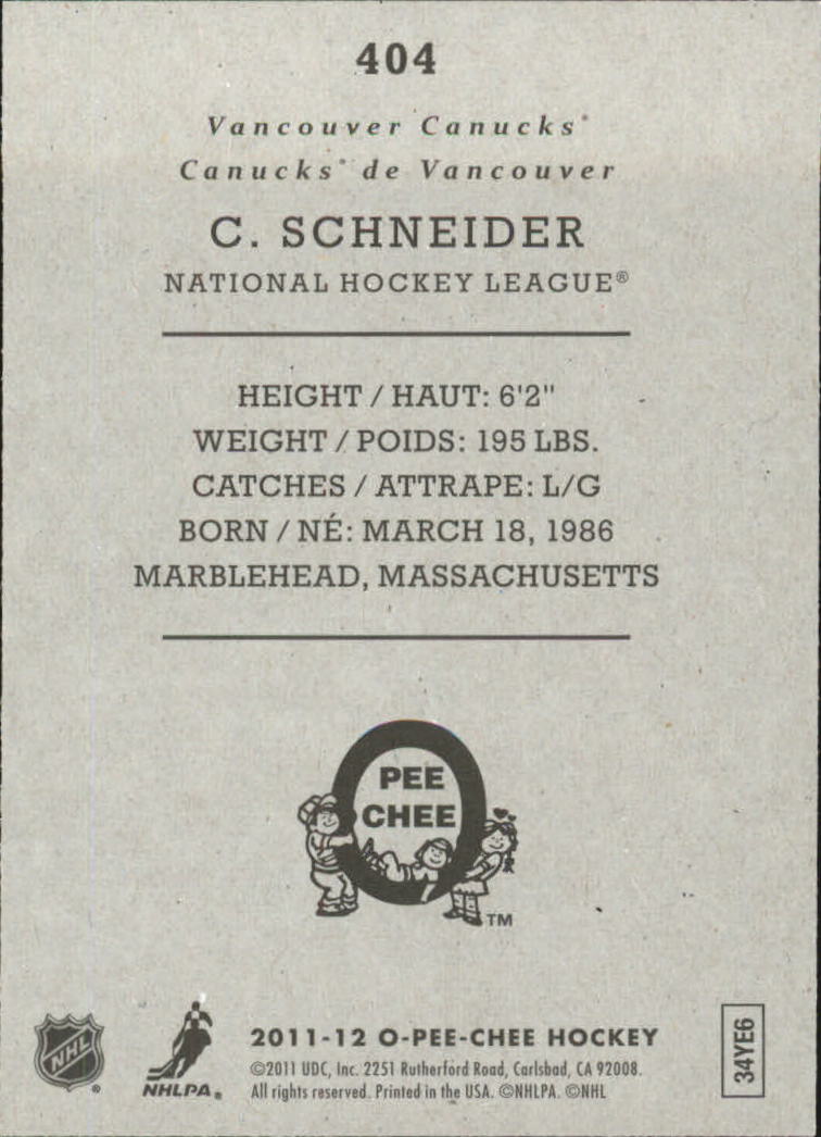 2011-12 O-Pee-Chee Retro Hockey Singles #301-600 - Tú eliges - Imagen 85 de 268