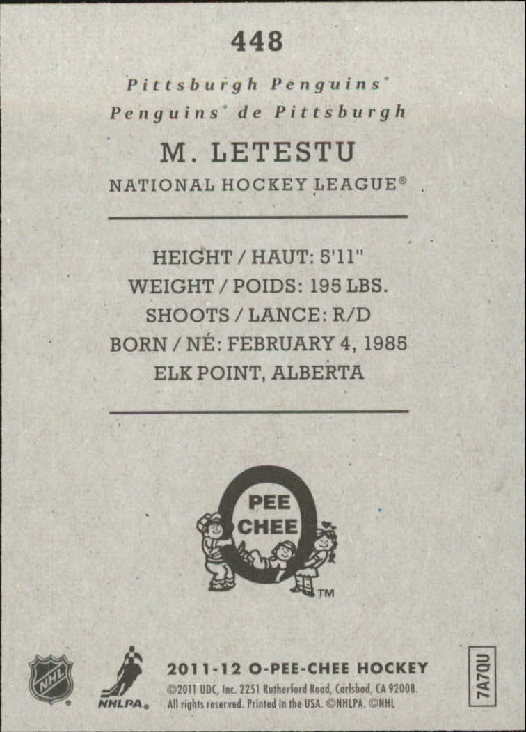 2011-12 O-Pee-Chee Retro Hockey Singles #301-600 - Tú eliges - Imagen 124 de 268