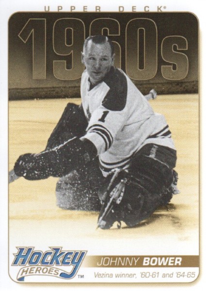 2011-12 Upper Deck Hockey Heroes #HH22 Johnny Bower