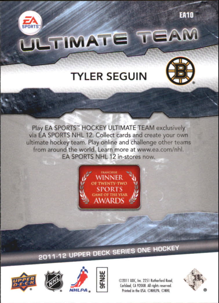 2011-12 Upper Deck EA Ultimate Team #EA10 Tyler Seguin back image