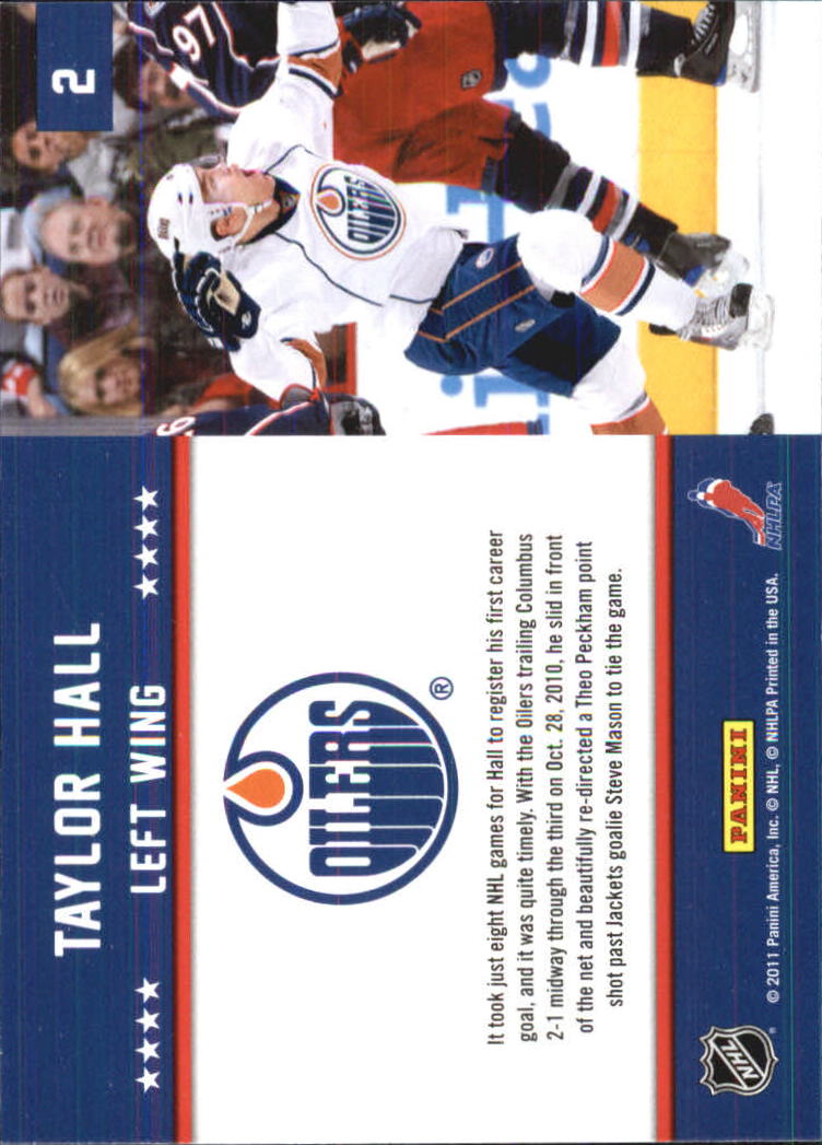 2011-12 Score First Goal #2 Taylor Hall back image