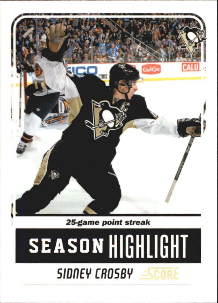 2011-12 Score Glossy #9 Sidney Crosby SH