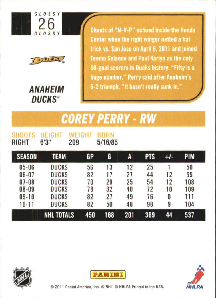 2011-12 Score Hockey Glossy Parallel Singles - You Choose - Bild 17 von 272