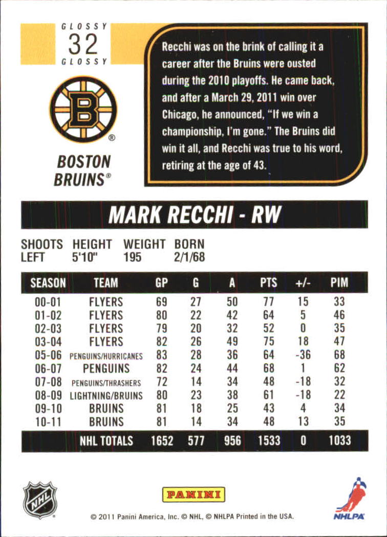 2011-12 Score Hockey Glossy Parallel Singles - You Choose - Bild 21 von 272