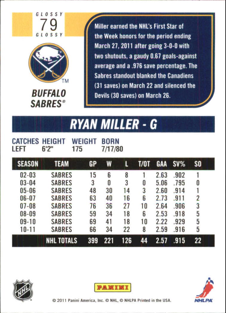 2011-12 Score Hockey Glossy Parallel Singles - You Choose - Bild 37 von 272