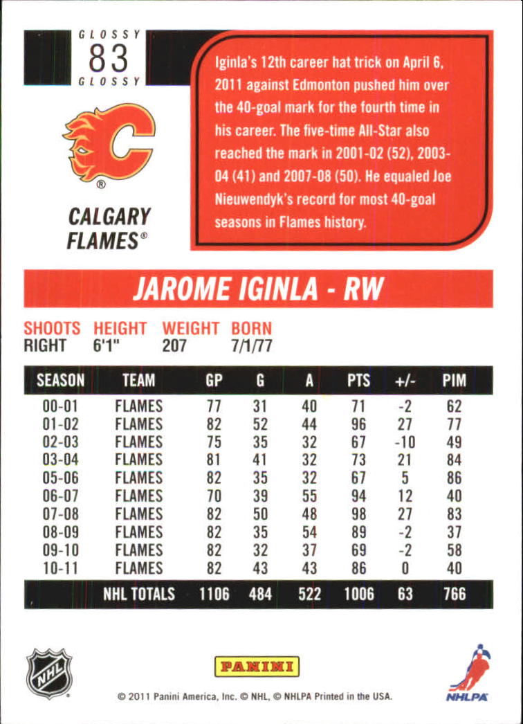 2011-12 Score Hockey Glossy Parallel Singles - You Choose - Bild 41 von 272
