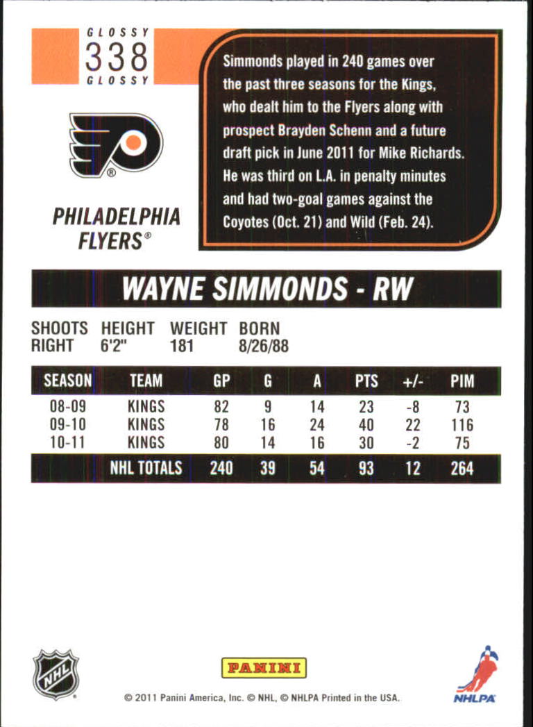 2011-12 Score Hockey Glossy Parallel Singles - You Choose - Bild 172 von 272
