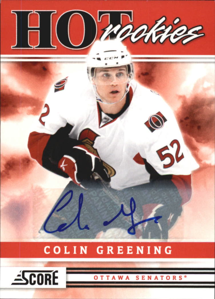 2011-12 Score Signatures #523 Colin Greening HR